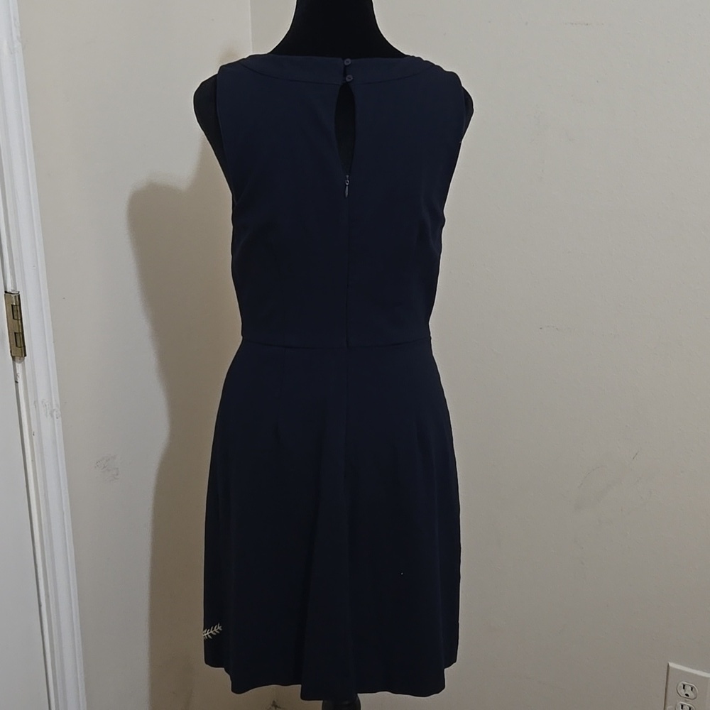 Skies Are Blue mbroidered Navy Dress Sz M - Picture 4 of 6